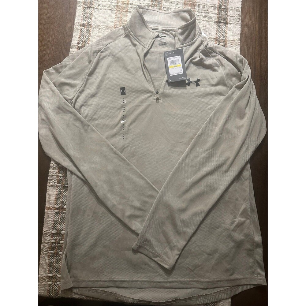 NWT Under Armour Men’s Medium Velocity Jacquard 1/4 Zip Neutral Camo